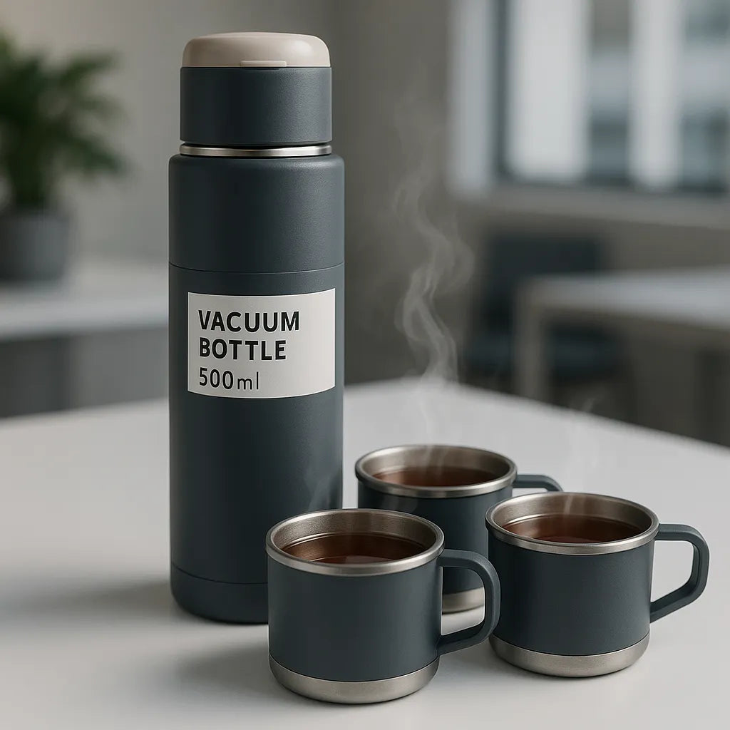 Termo Vacuum + REGALO 🎁 de 2 Tazas ☕☕
