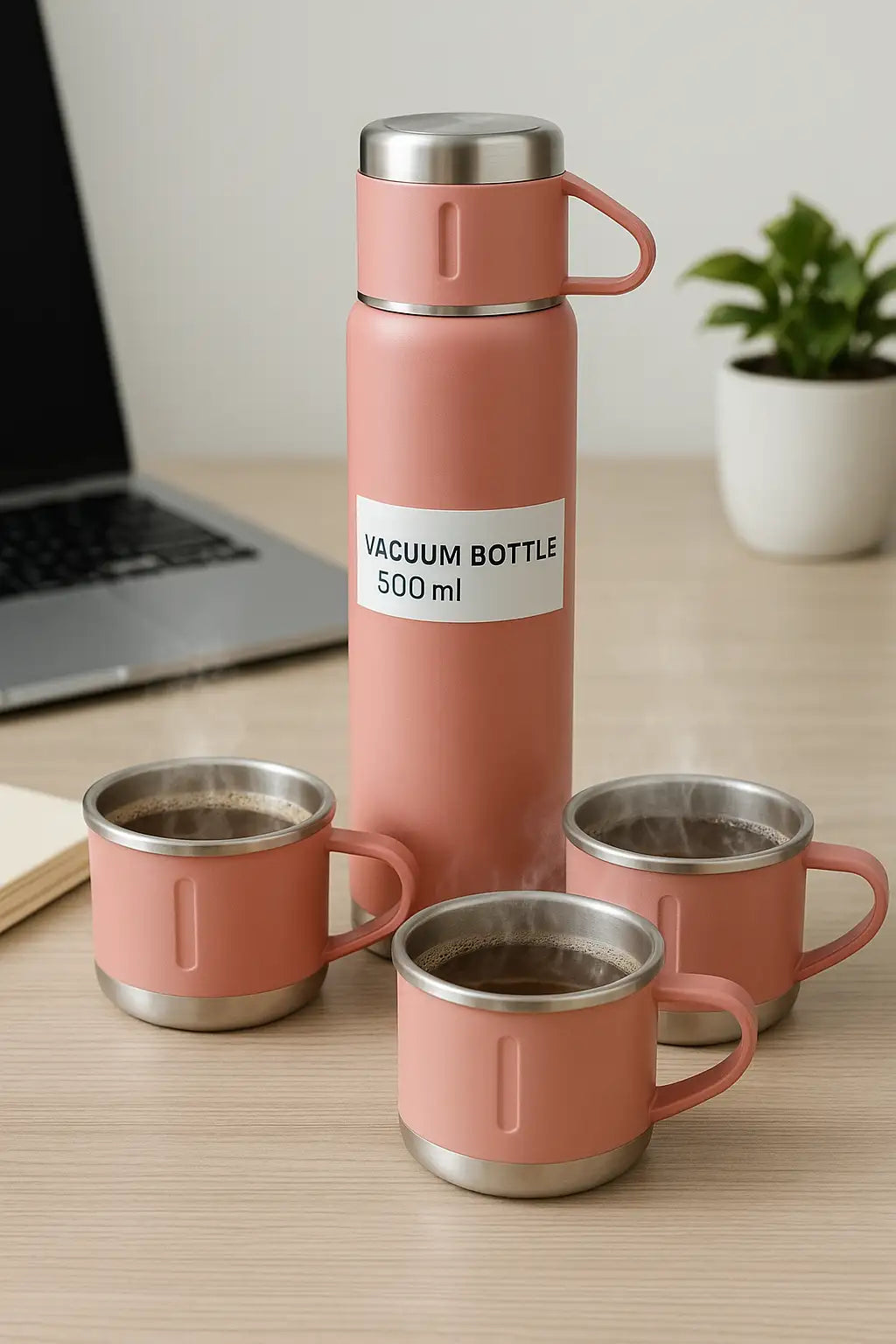 Termo Vacuum + REGALO 🎁 de 2 Tazas ☕☕