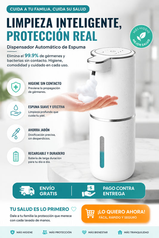 Dispensador de  Jabón con Sensor Inteligente